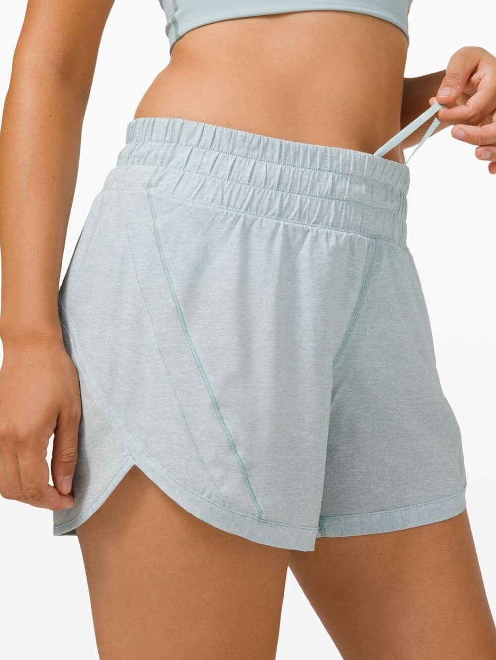 Lululemon Athletica Light Mint Athletic Drawstring Shorts Size 14